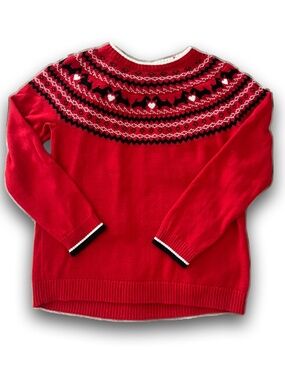 Charter Club Scottie Fair Isle Sweater • XL
